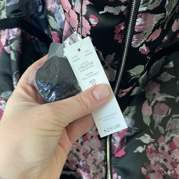 Strapless Floral Jacquard Fit-And-Flare Dress - Picture 7 of 9